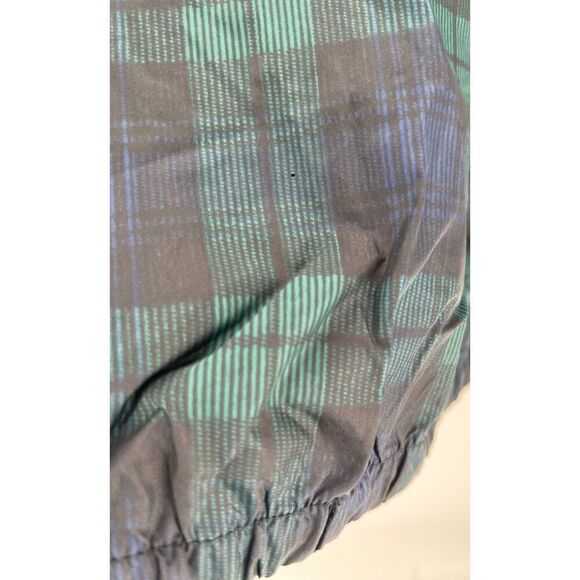 Vintage Jerzees Z Sport Windbreaker Jacket Plaid Pattern Zip Closure Nylon Mens - Picture 9 of 11